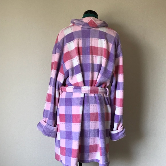 NFS Purple,pink,and white comfy warm robe - Picture 6 of 7